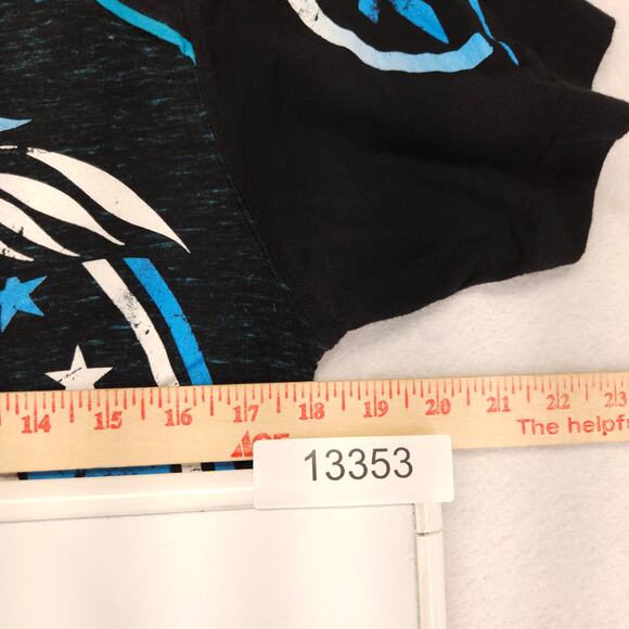 American Fighter Casual Graphic Crew Neck T Shirt Mens Size S Black Blue - Picture 6 of 9